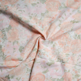 Pink Loose-Woven Lightweight Floral Fabric - By The Yard Default Title