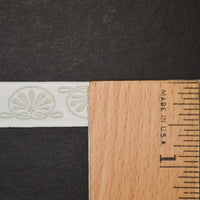 Off-White + Silvery Beige Woven Trim, 1/2" Wide - By the Yard Default Title