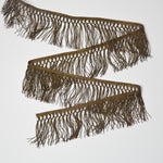 Vintage Dark Gold Metal Fringe Trim, 3.5" Wide Default Title