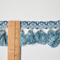 Blue + Light Green Passementerie Tassel Trim - By the Yard Default Title