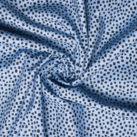 Blue + Irregular Square Print Quilting Cotton Fabric, 44" Wide - By the Yard Default Title