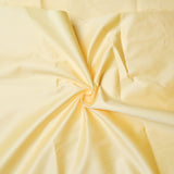 Pastel Yellow Lightweight Woven Fabric with Slight Sheen, 46" Wide - By the Yard Default Title