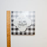 Black + White Wedding Sign - 9" x 9" Default Title