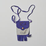 Purple + Gray Yellowstone Beaded Bag Default Title