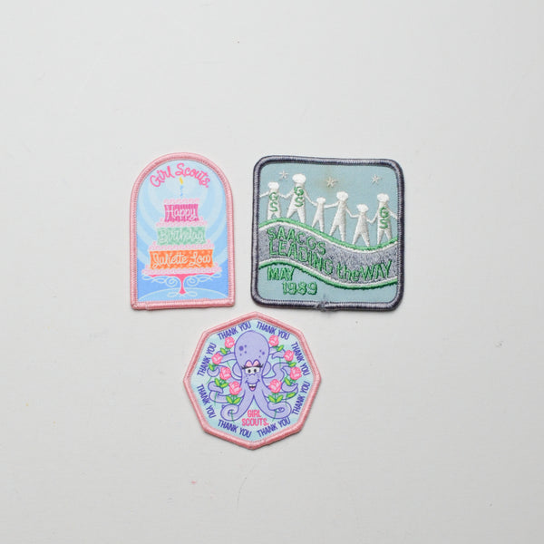 Girl Scout Patches - Set of 3 Default Title