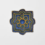 Blue, Green + Gold Floral Patch Default Title