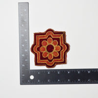 Maroon + Gold Floral Patch Default Title