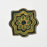 Green + Gold Floral Patch Default Title