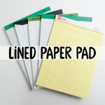 Lined Paper Pad