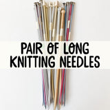 Pair of Long Knitting Needles