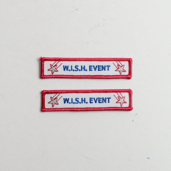 "W.I.S.H. Event" Patches - Set of 2