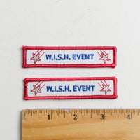 "W.I.S.H. Event" Patches - Set of 2