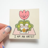 "I am an Artist" Vinyl Sticker