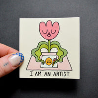 "I am an Artist" Vinyl Sticker