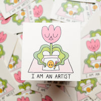 "I am an Artist" Vinyl Sticker