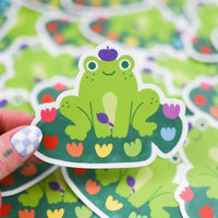 Artist Frog Sticker