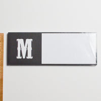 Grey + White M Notepad - 3" x 10" Default Title