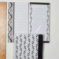 Black + White Floral Magnetic Notepad + Spiral Notebook Bundle Default Title