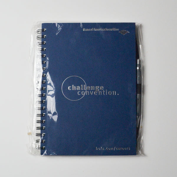 Blue Bank of America Challenge Convention Notebook with Pen Default Title