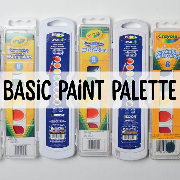 Basic Watercolor Paint Palette