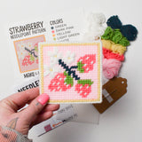 Strawberry Patch Needlepoint Starter Kit