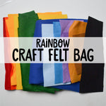 Rainbow Craft Felt Mystery Fabric Scrap Bag